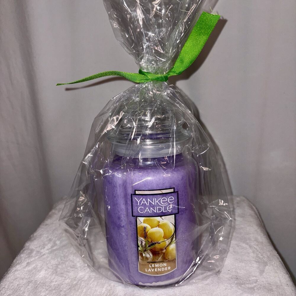 Yankee Candle Original Lemon Lavender Large Jar Candle 22oz Premium Paraffin Wax